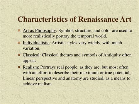 What are the characteristics of Renaissance art? And how did it influence the way we perceive modern creativity?